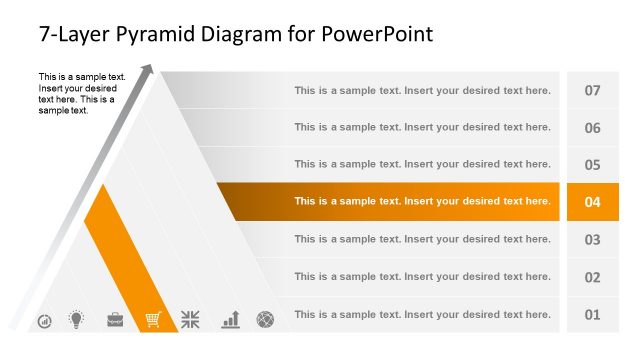 Folded Page Style Pyramid Presentation