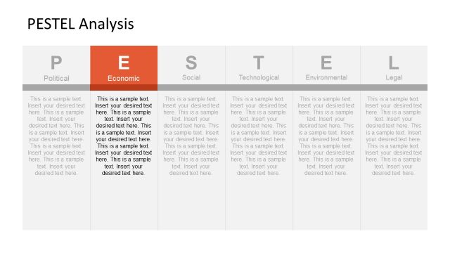 Economic PESTEL Analysis Model Slide