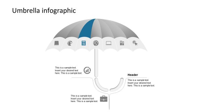 Editable Shapes of Infographic Umbrella