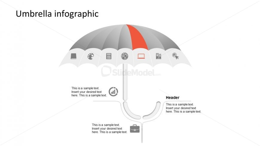 Presentation Diagram of Umbrella PPT