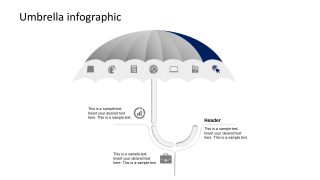 Creative Infographic Clipart for Umbrella 