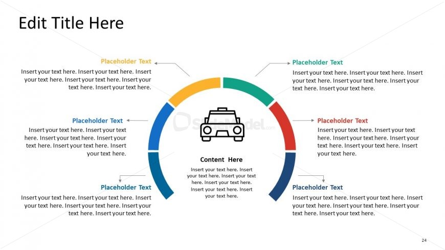 PowerPoint Taxi Themes 6 Steps Curve
