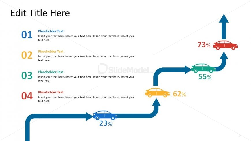 PowerPoint Roadmap Template Taxi Themes 