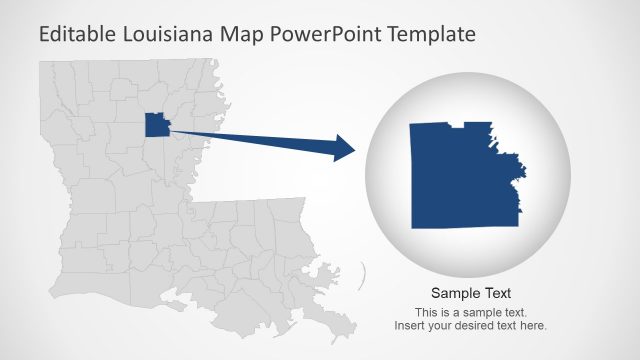 Louisiana Editable Map Parish PPT