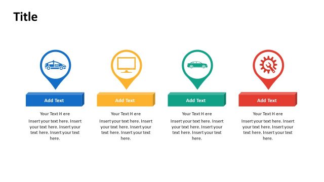 4 Segment Ride Hailing Concept PowerPoint