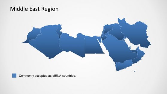 Middle East Region PowerPoint Map