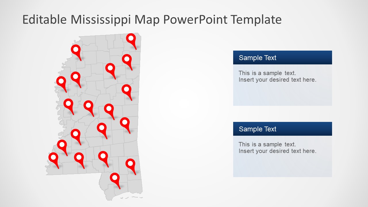 Presentation of Mississippi Map 