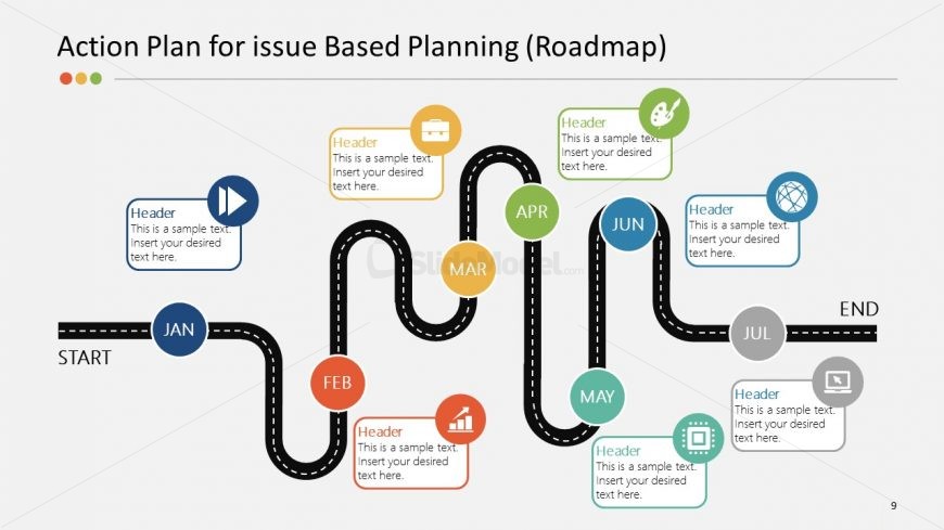 Roadmap Template Strategy Planning PowerPoint 