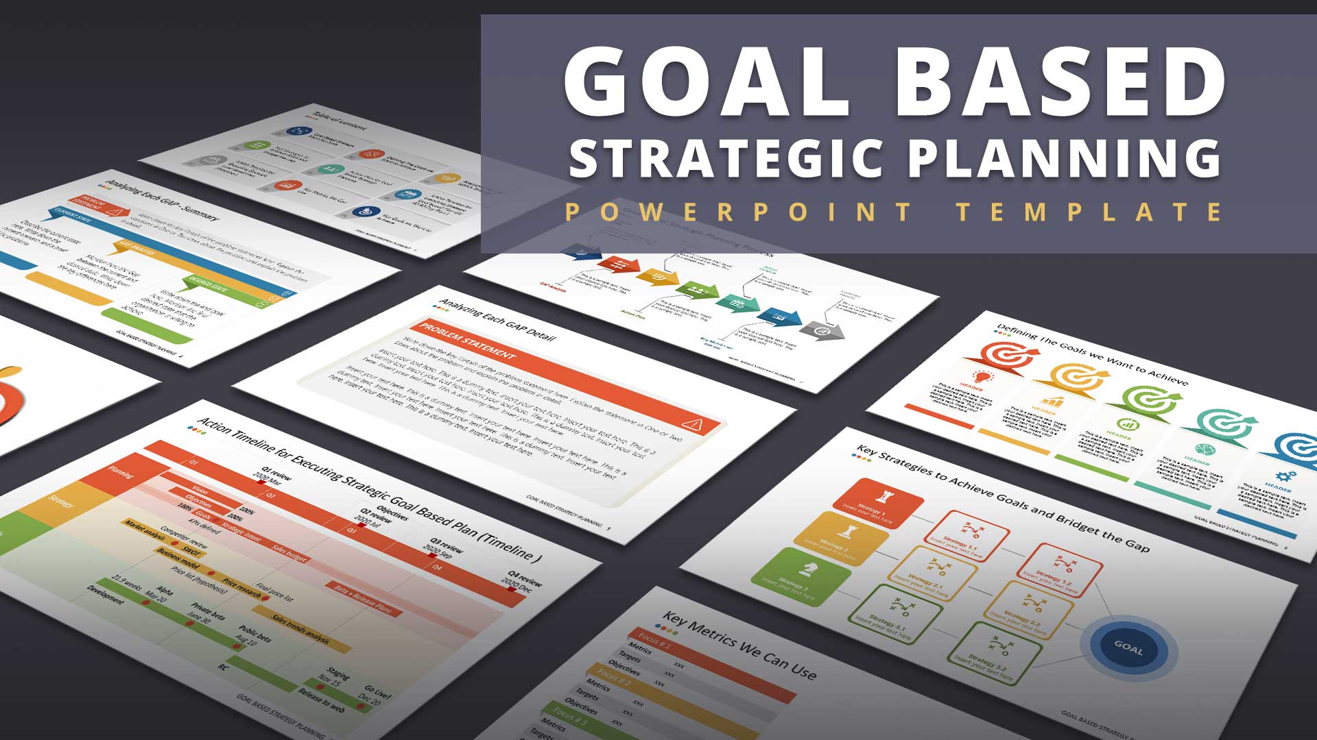 Goals Based Strategic Planning Powerpoint Templates Slides