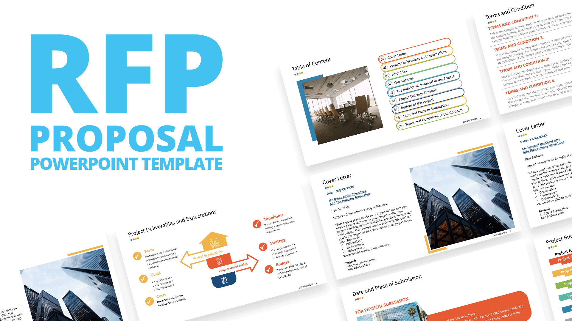 RFP Proposal PowerPoint Template SlideModel