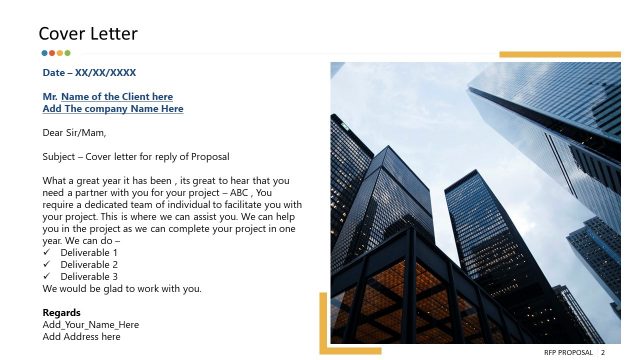 RFP Proposal Cover PowerPoint