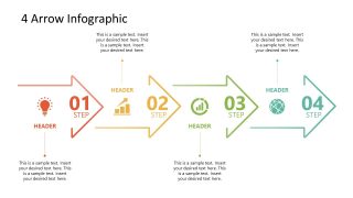 4 Arrows Milestone PowerPoint Timeline 