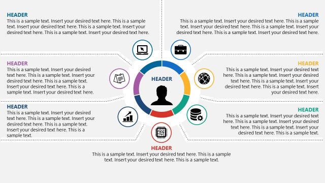 7 Steps Segmented Canvas PowerPoint