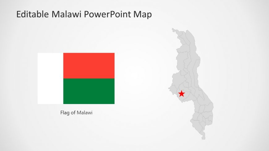 Location Marker for Malawi Map 