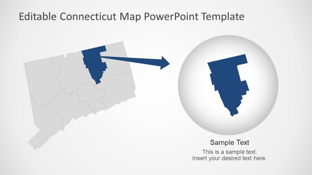 Connecticut County Map Template
