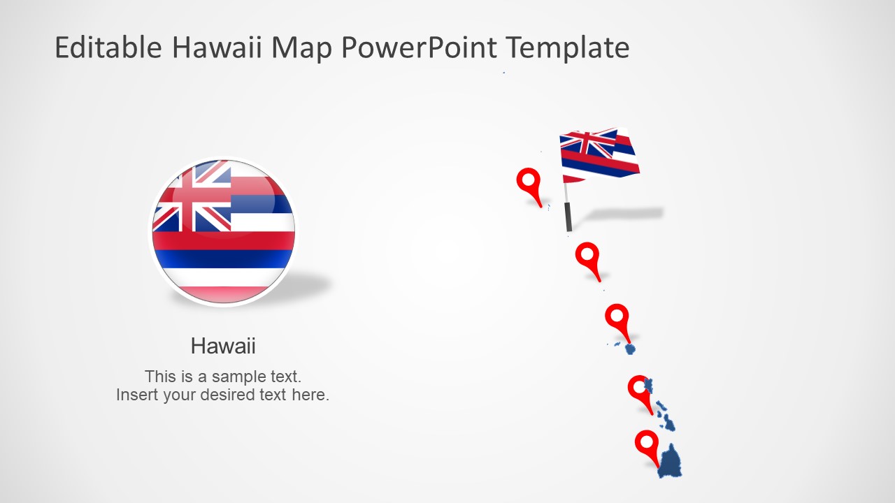Editable Maps of Hawaii 