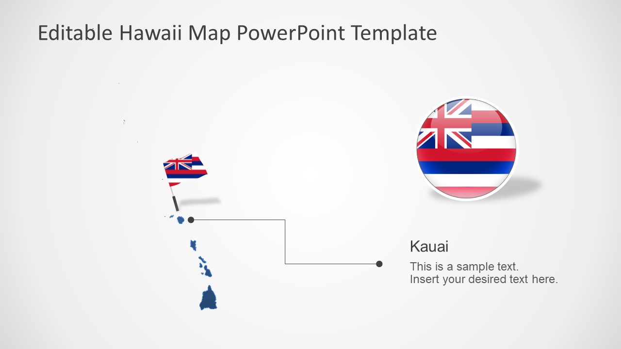Hawaii US State PowerPoint Map SlideModel