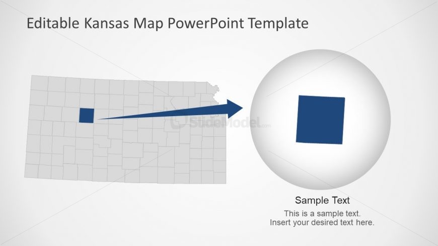 PowerPoint Map of Kansas State
