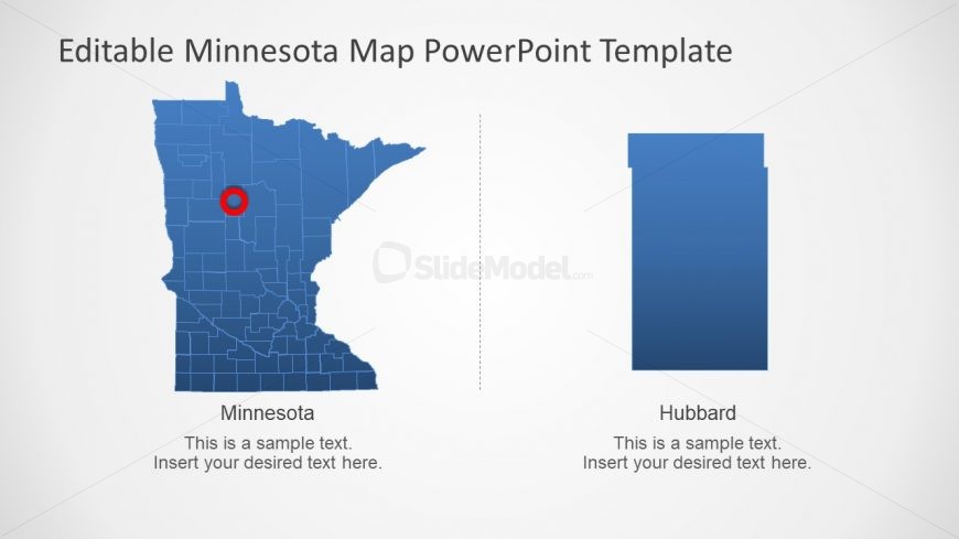 PowerPoint Editable Maps of Minnesota 