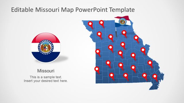 Missouri US State PowerPoint Map