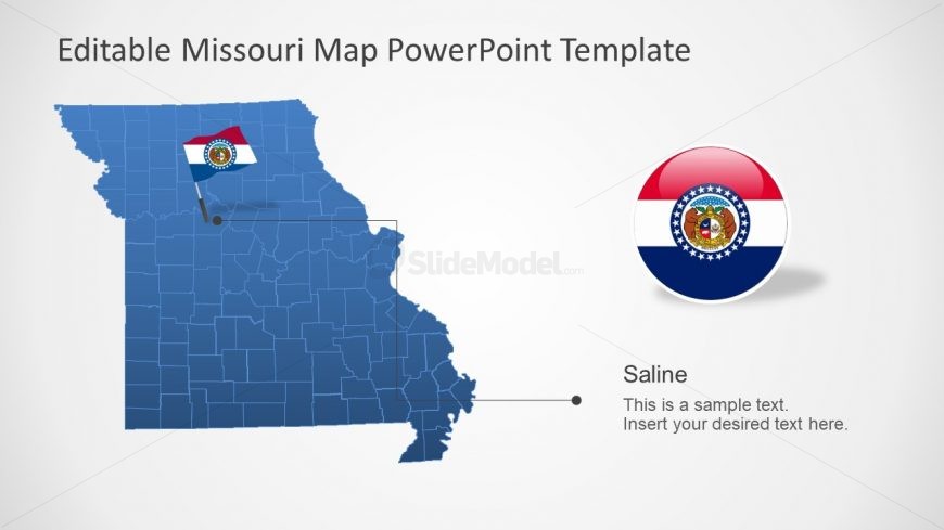 Missouri Map Template Layout 