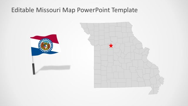 Map and Flag of Missouri PowerPoint