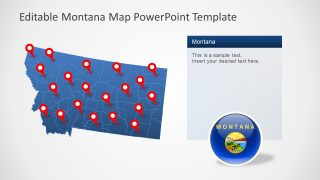 Presentation of Montana Editable Map 
