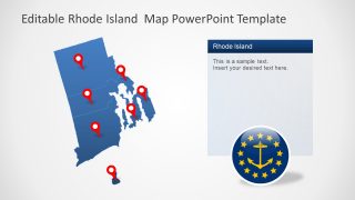 Editable Map of Rhode Island in PowerPoint