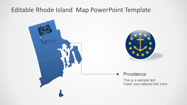 Outline Map Template for Rhode Island