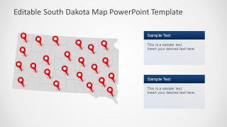 Map Template for the State of USA