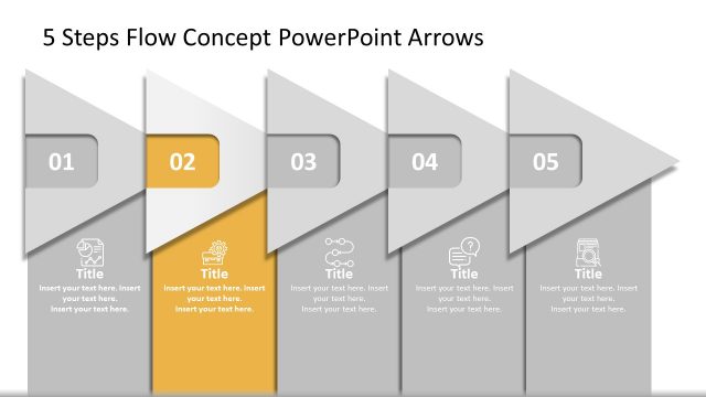 Vertical Milestones for Project PowerPoint