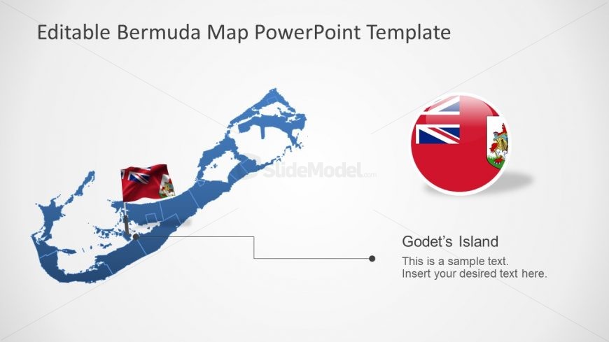PowerPoint Map Template for Bermuda 
