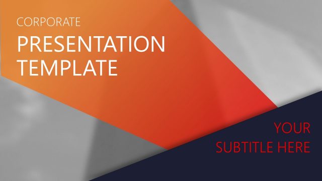 Corporate Orange Gradient PowerPoint Presentation