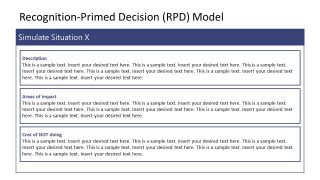 Recognition Primed Decision Variations Simulations Template 