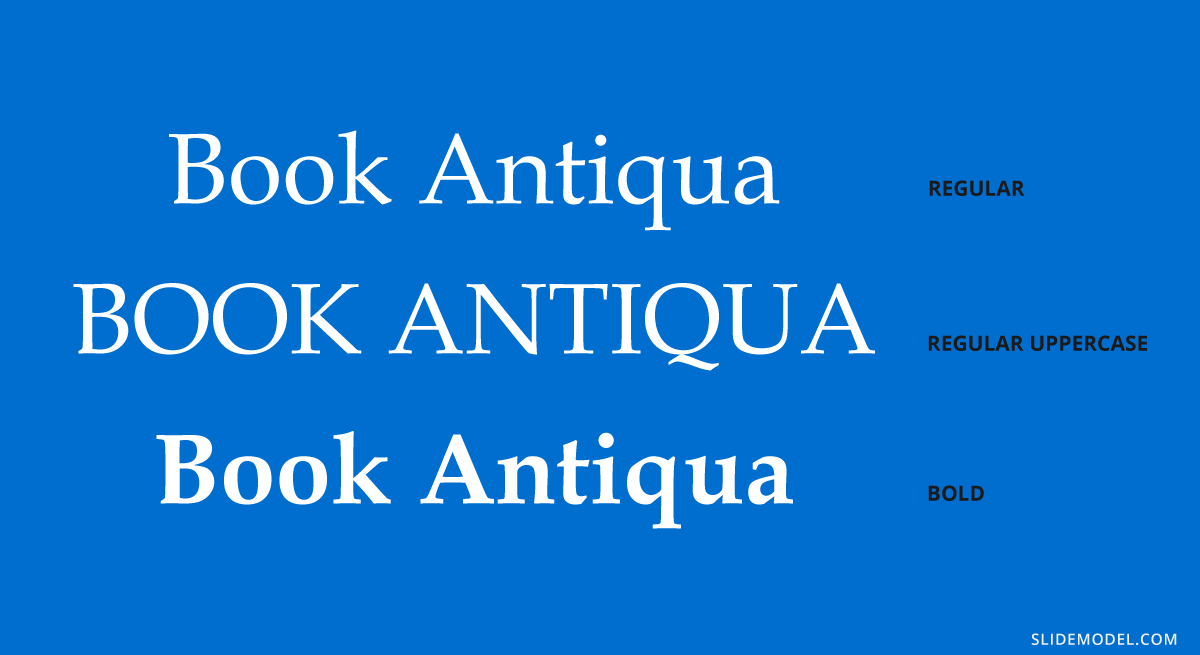 Book Antiqua typeface