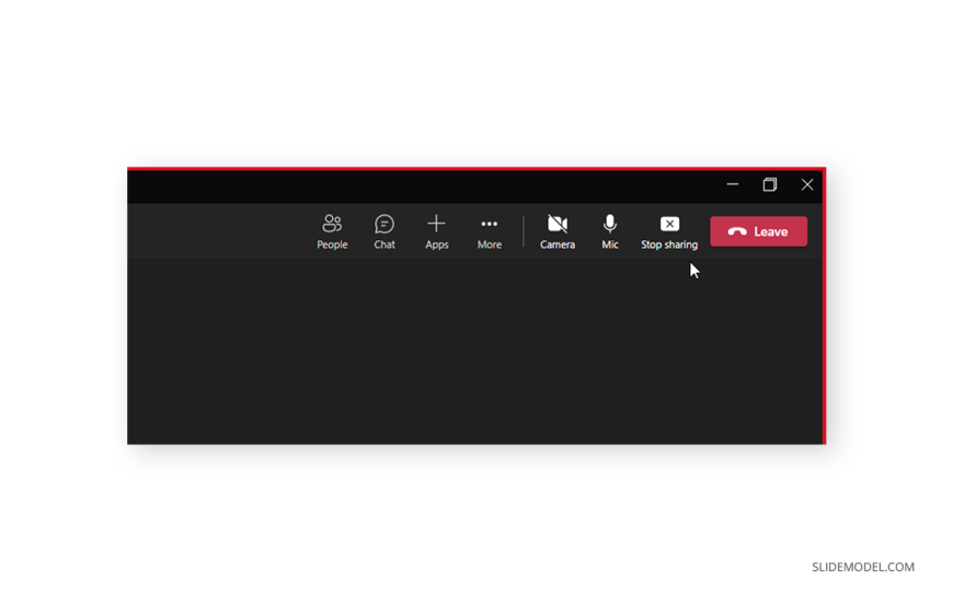 14 stop sharing button in microsoft teams SlideModel
