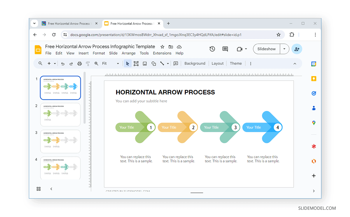 Free Timeline Infographic Template for Google Slides