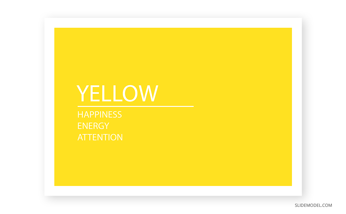 yellow color psychology