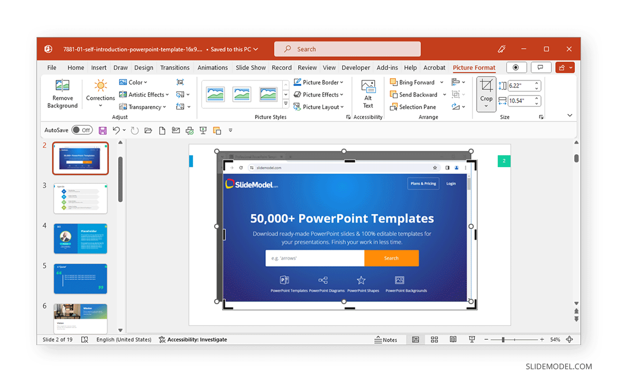 Fit or Fill applied to crop in PowerPoint