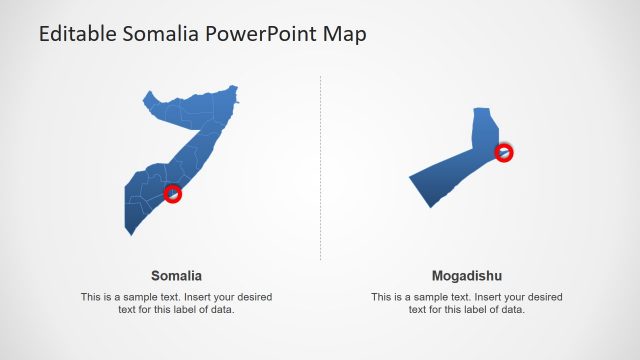 PPT Somalia Map Outline Design