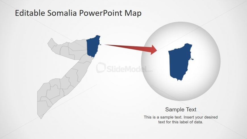 Outline Somalia Map Editable 