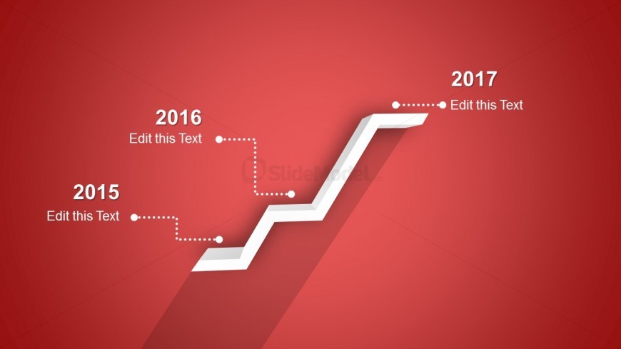 Red Timeline Template for PowerPoint