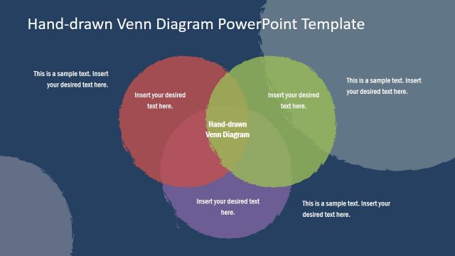 Diagram Design of Venn Concept PPT