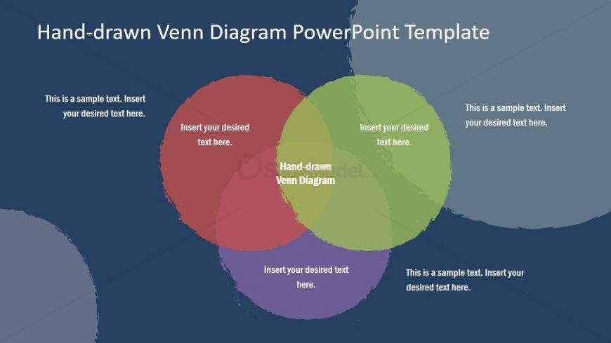 PowerPoint Venn Diagram Hand Drawn