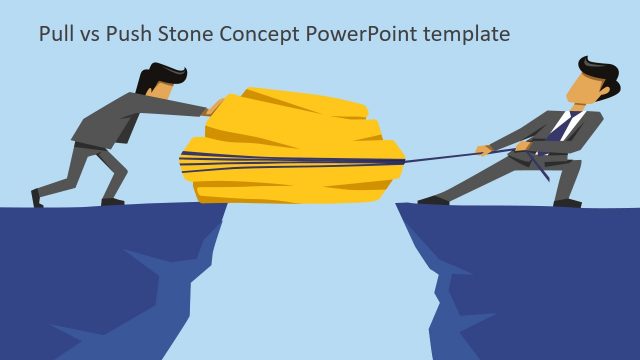 Pull vs Push PowerPoint Shapes Scene