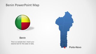 Editable Country Map Benin