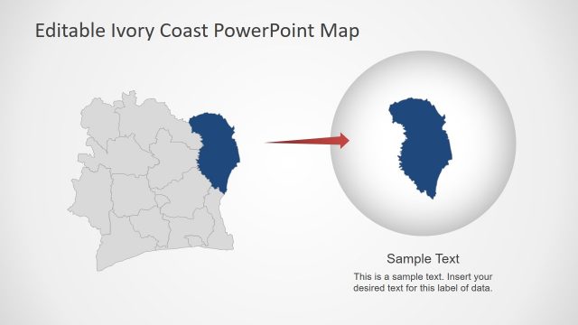 Cote d’Ivoire Editable PowerPoint Map
