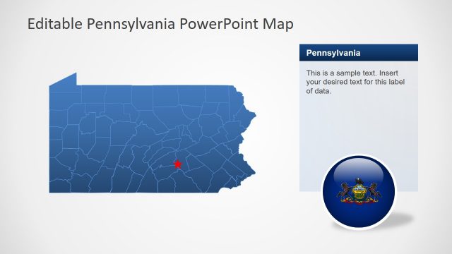 Editable Map of Pennsylvania Counties