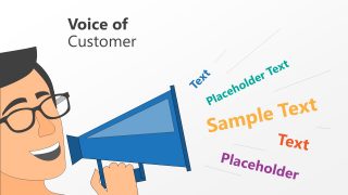 Slide of Loudspeaker for Customer's Voice