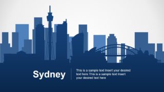 Silhouette City Landscape Sydney